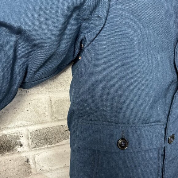 Vintage Inuit Parka Coat Goose Down Puffer Jacket Fur Trim Hood - Picture 4 of 16